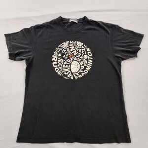 All Sports Giordano Black Short Sleeve Cotton Graphic T-Shirt‎ Men's S